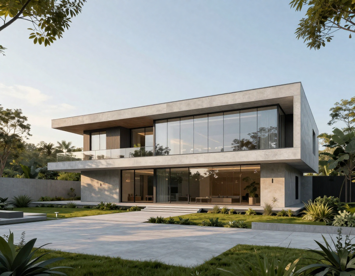 Architectural sketch to photo